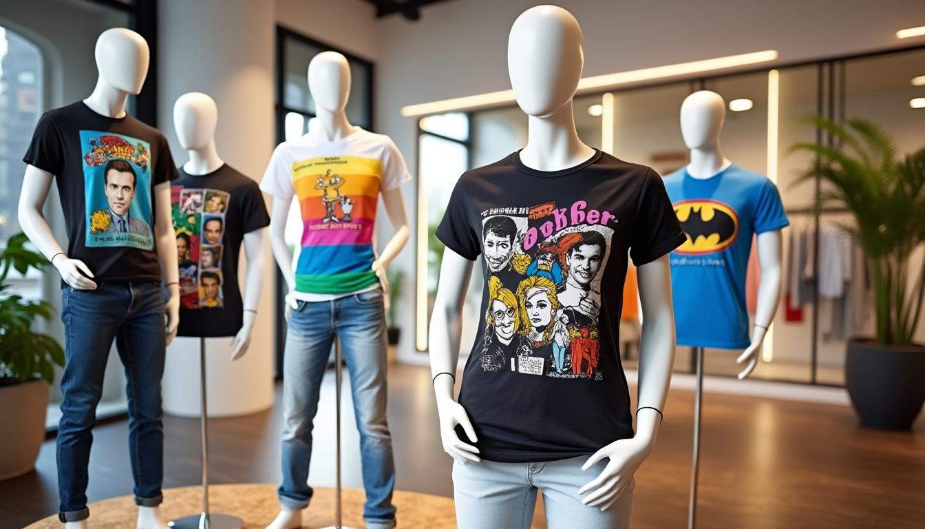 découvrez notre sélection tendance de t-shirts inspirés des séries tv cultes et incontournables de la saison. affichez votre passion pour vos shows préférés avec style !