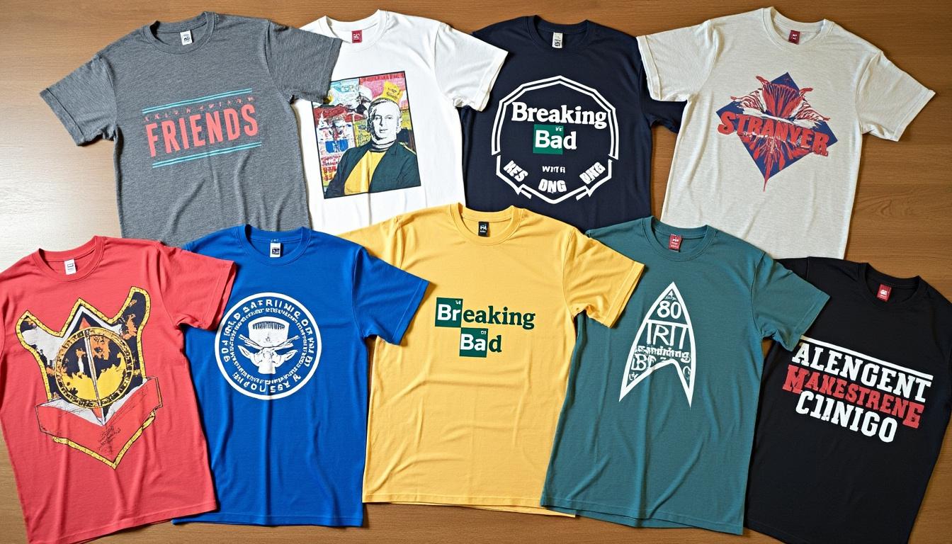 découvrez notre sélection de t-shirts inspirés des séries tv incontournables du moment. misez sur la tendance et affichez vos passions avec style cette saison !