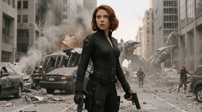 femme rousse dans Avengers