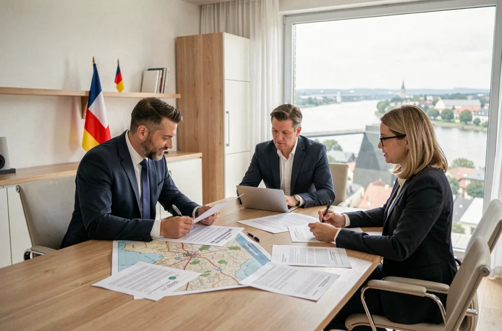 Cabinet transfrontalier Grimal Gatin Benoit SELARL à Mulhouse, réunion d'avocats sur des dossiers internationaux